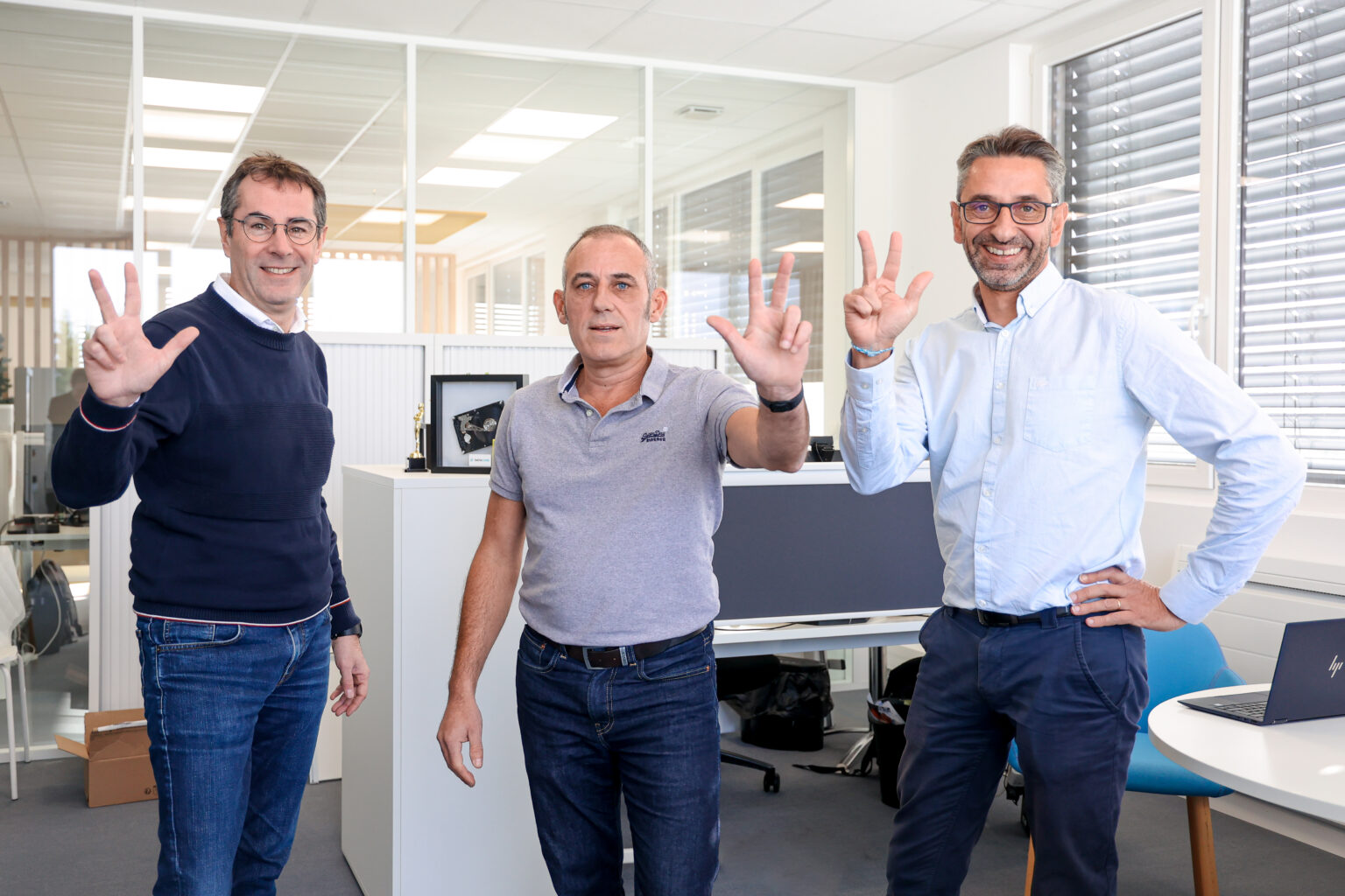Les 3 dirigeants de la société informatique nantaise i3konnect, ex-i2ee